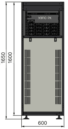 Шкаф А3-М 1650х600х600